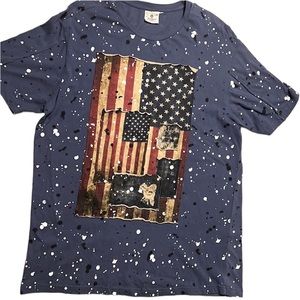 Jeanius  short sleeve XL  American flag T-shirt Mens American flag Shirt